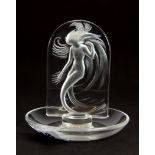 A Lalique ring tray, H. 10.5cm.