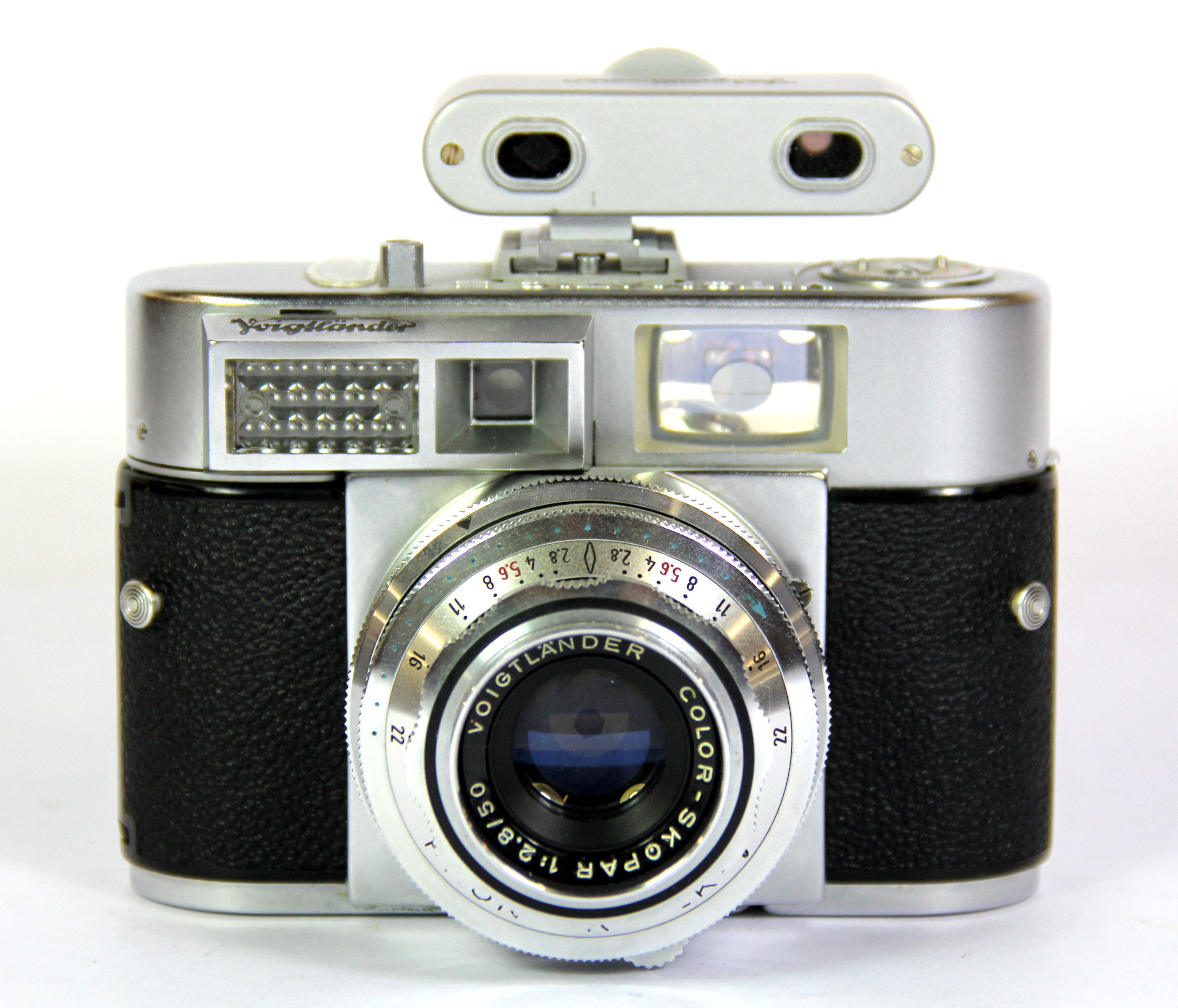 A Voigtlander Vitomatic II with top view finder.