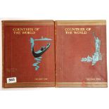 Two vintage cloth bound volumes of Countries Of The World, extensively illustrated.