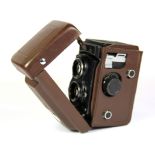A Chinese Seagull twin lens reflex camera with Haiou lenses.