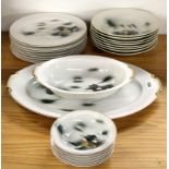 An extensive 1920's Japanese porcelain dinner service.