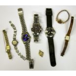 A quantity of mixed watches.