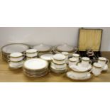 A very extensive Paragon Athena pattern dinner and coffee set, together with a cased set of silver