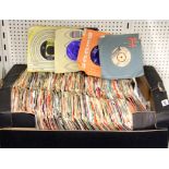 A large quantity of 45rpm single records.