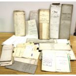 A quantity of 19th century and other documents.