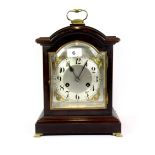 A 19th century mahogany striking bracket clock, H. 33cm.