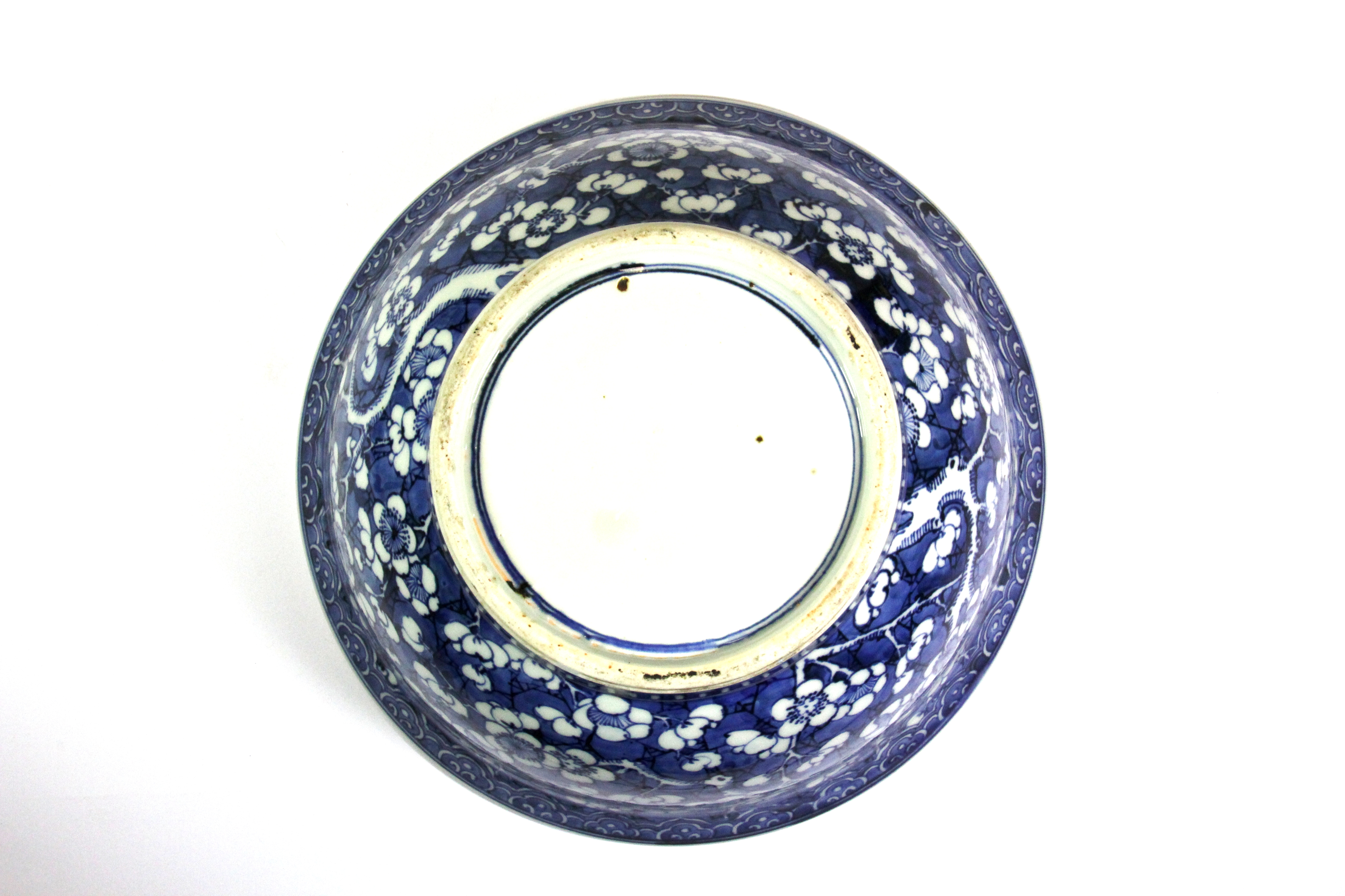 A Chinese mid 20th century hand painted porcelain bowl and cover, Dia. 17cms Depth. 20cms. - Image 2 of 3