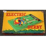 A boxed electric Derby game.