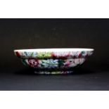 A fine 19th century Chinese porcelain bowl, hand enamelled with a thousand flowers decoration,