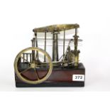 A model steam engine water pump, Size. 23 x 20cms.