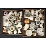 A quantity of mixed crested wares.