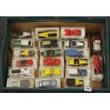 A quantity of diecast vintage model vehicles.