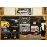 A collection of 1:18 scale Maisto diecast model cars.