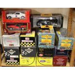 A collection of fifteen mixed 1:18 scale diecast model cars.