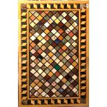 A superb Pietra dura semi-precious stone inlaid table top, 76 x 122cm.