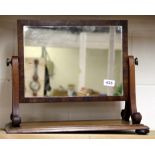 A small Regency mahogany mirror, W. 47cm, H. 40cm.