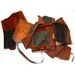 A Victorian mahogany plate camera.