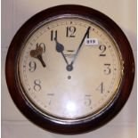 A Smiths 8-day wall clock, Dia. 39cm.