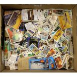 A quantity of cigarette cards, trading cards and Top Trumps.