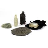 Five small oriental items.