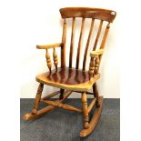 A country style rocking chair.