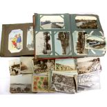 Two albums of local and other postcards and a quantity of loose cards.