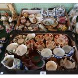 Two boxes containing a large quantity of decorative ceramics and teawares,