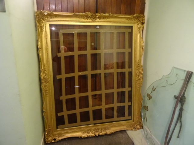 A gilt composite figure frame of imposing proportions,