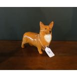 A large Beswick figurine of a Corgi, brown gloss finish.