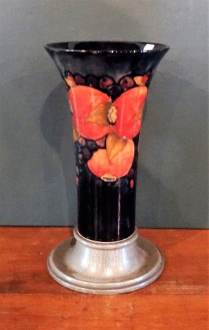 A large Moorcroft vase of flared rim form in the Pomegranate pattern,