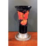 A large Moorcroft vase of flared rim form in the Pomegranate pattern,