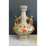 A late 19th century Old Hall vase, after a design by Christopher Dresser,