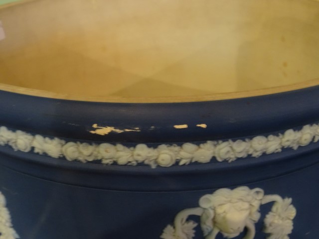 A large 19th century Wedgwood Etruria Jasperware jardiniere, - Image 3 of 5