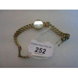 A lady's Tissot 9 carat gold cased quartz wristwatch,
