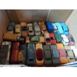 A collection of mid-20th century and later Dinky die-cast vehicles, largely in play worn condition,