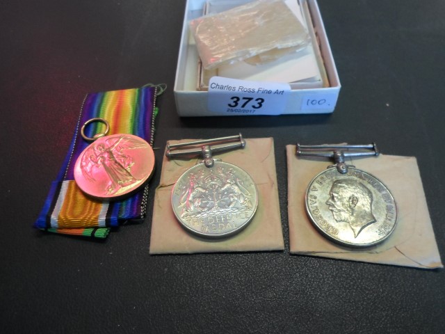 A pair of WWI medals, comprising a Campaign medal and Victory medal to 1183SPR.F.