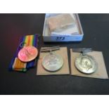 A pair of WWI medals, comprising a Campaign medal and Victory medal to 1183SPR.F.