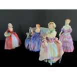 Four Royal Doulton figurines, comprising: Suzette (HN2026), Janet (HN1537),