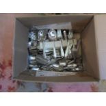 A large quantity of silver plated flatware, to include: knives, forks, spoons and others.