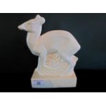 A Wedgwood Art Deco figurine of a Duiker, after a design by John Skeaping,