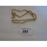 A 9 carat gold chain link bracelet, 6.8 grams.