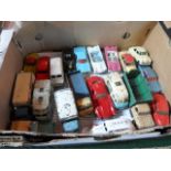 A collection of mid-20th century and later Corgi die-cast vehicles, largely in play worn condition,