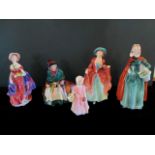 Five Royal Doulton figurines, comprising: Tinkle Bell (HN1677), Lady April (HN1958),