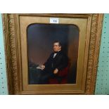 Jonathan Pratt (British 1835-1911), a portrait of a seated Victorian gentleman,