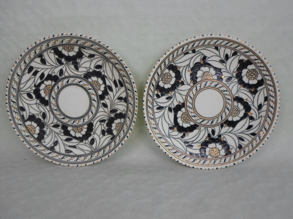 A pair of 1930s Crown Ducal wall plaques,