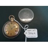 A Victorian 18ct gold lady's open faced pocket watch, the movement signed L Brunner, Birmingham,