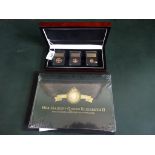 A 2016 Royal Mint issued Queen Elizabeth II 90th Birthday sovereign set,