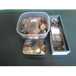 A large quantity of coins, largely GB, 19th century and later.