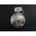 A mid-20th century silver Holy Communion Pyx, London hallmarks 1959,