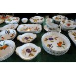 A quantity of Royal Worcester Evesham pattern tableware, to include: covered tureens, dessert bowls,